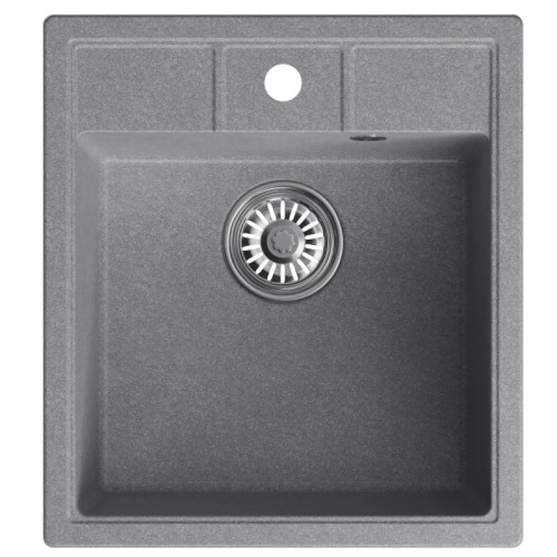 Мойка комп. MIXLINE ML-GM28 450х500x190мм, графит, сифон