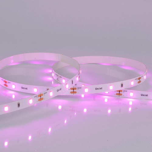 Светодиодная лента Фито для рассады + б/п Uniel 15W 16мкмоль/с 2м IP65