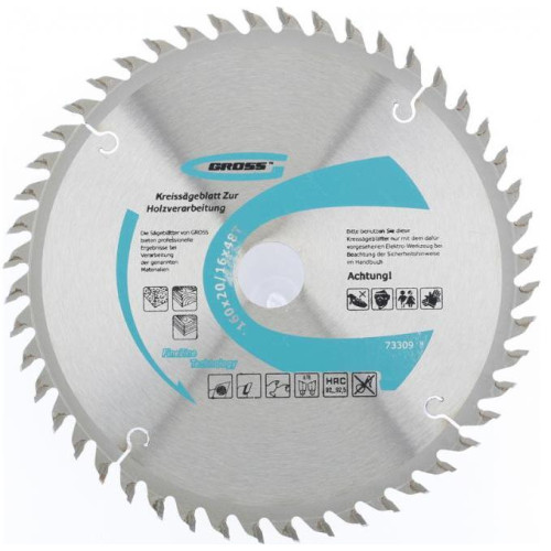 Диск пильный GROSS 160 x 20/16 x 48Т (73309)