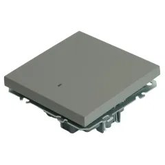 Выключатель 1-кл ЭМИЛИ с подсветкой платиново-серый RSW10-5101-10