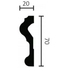 Плинтус потолочный LX-70 (45)