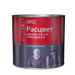 Эмаль ПФ-115 РАСЦВЕТ вишнёвая 1,9 кг