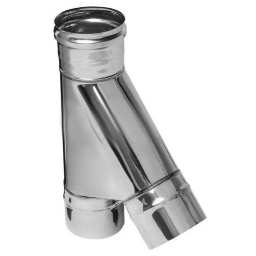 Дымоход тройник-К 0,5мм 135гр Ф115 нержавеющая сталь (Феррум)