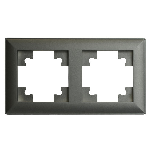 Рамка 2-пост Катрин графит PFR00-7002-06