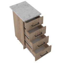 Стол рабочий EVA GOLD 40 дуб бунратти (4 ящика)