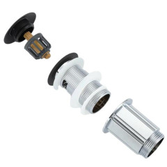 Донный клапан FRAP F67-6 автомат. чёрный