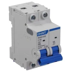 Выключатель автоматический 2-пол. 16A C 4,5кА NXB-63S (R) CHINT 296788