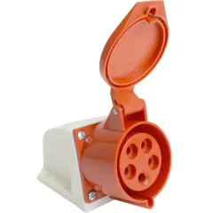 Розетка О/У STEKKER 3P+PE+N 32A IP44 ST-125 RST32-125-44 49437