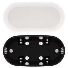 Горшок для цветов ЛЕЯ овальный двойной белый 4л М8559 (275736)