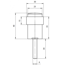 Упор дверной DS-0014-CR (11046)