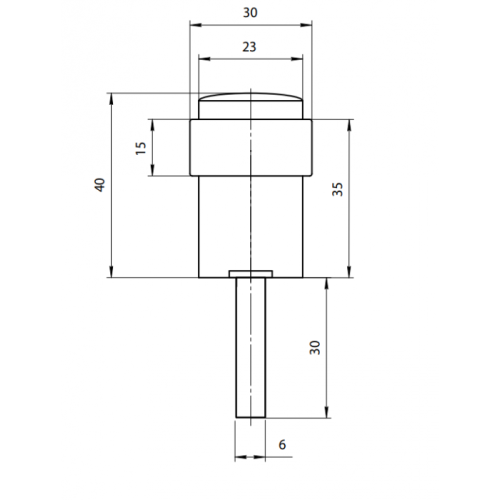Упор дверной DS-0014-CR (11046)
