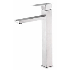 Смеситель для умывальника FRAP F10802-2 высокий, нерж.