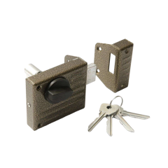 Замок накладной ЗН1-2.1 бронза 