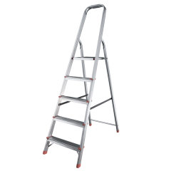 Стремянка АЛЮМЕТ (ZZ405) сталь оцинк. 5 ступ.