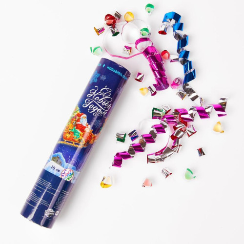 Хлопушка С Новым годом пневматическая 20см (4174823)