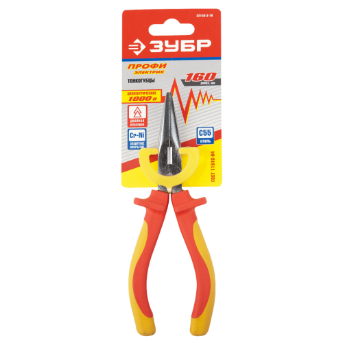 Тонкогубцы диэлектрические ЗУБР 160 мм (22145-3-16)
