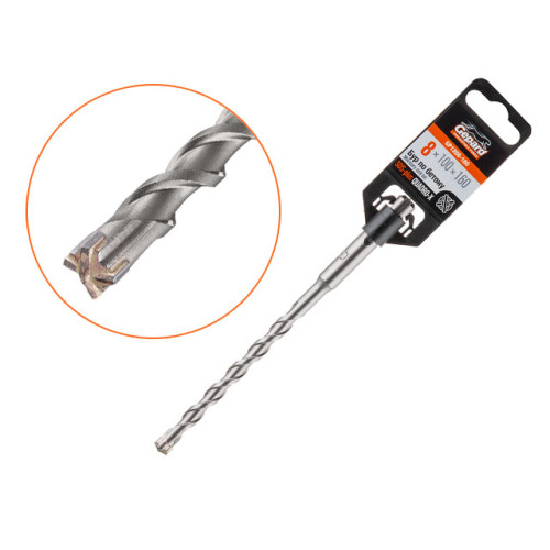 Бур SDS+ GEPARD QUADRO-X 8х100х160 (GP1208-160)