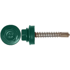 Ф/К Саморез кров. КРс ZP 5,5x25 (6005) зелен. (11шт)