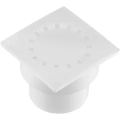 Трап кан. РТП с сухим затвором ф 110 вертикальный 150х150 белый