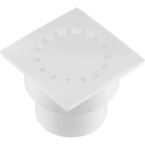 Трап кан. РТП с сухим затвором ф 110 вертикальный 150х150 белый