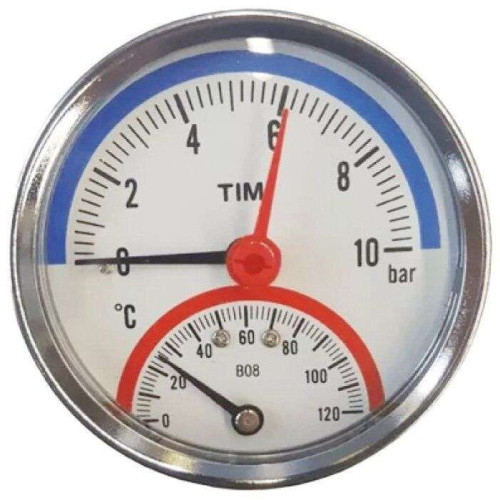 Термоманометр радиальный TIM 10 bar