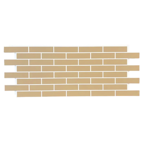 Фасадная термопанель Имитация Кирпича Песчанный белый шов (одинарный)