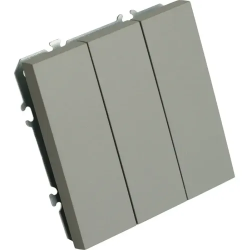 Выключатель 3-кл ЭМИЛИ платиново-серый RSW10-5108-10