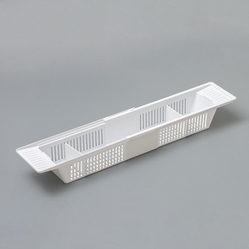 Полка на ванну TOYS, 57-89 см, цвет снежно-белый (1144721)