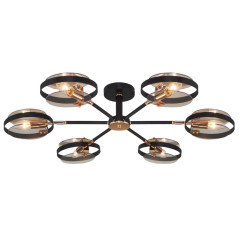 Светильник EUROSVET 70121/6 черный