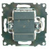 Выключатель 2-кл Катрин с подсветкой графит GLS10-7102-06