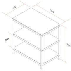 Стол PATIO P-01 разделочный