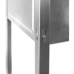 Мангал PALISAD 700х300х700м, с ребрами жесткости (69548)