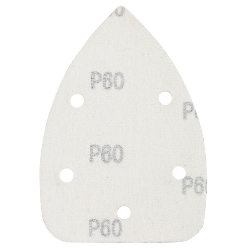 Шлифлист для дельтамашин PATRIOT 140х140х80мм, Р60, на липучке, 5 отверстий, 5 шт