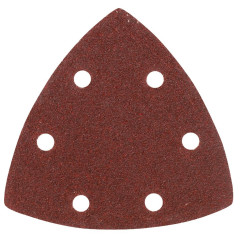 Шлифлист для дельтамашин PATRIOT 80х80х80мм, Р60, на липучке, 6 отверстий, 5 шт