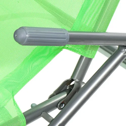 Шезлонг Green Days 147х58х38 см зеленый 100 кг (YTBC040-green)