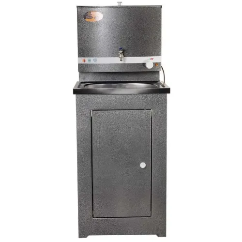 Умывальник дачный ВИХРЬ ЛЮКС (74/4/3) с подогревом, нержавеющая мойка, цвет серебро