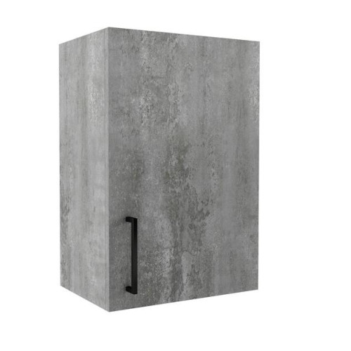 Шкаф навесной EVA GOLD с полкой 40 светлый цемент