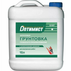 Грунт ОПТИМИСТ G 107 для в/р  глуб/проник.10л