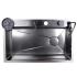 Мойка нерж. врезная DIKALAN KN754508 750х460х220, тол. 3 мм, черный PVD, с сифоном