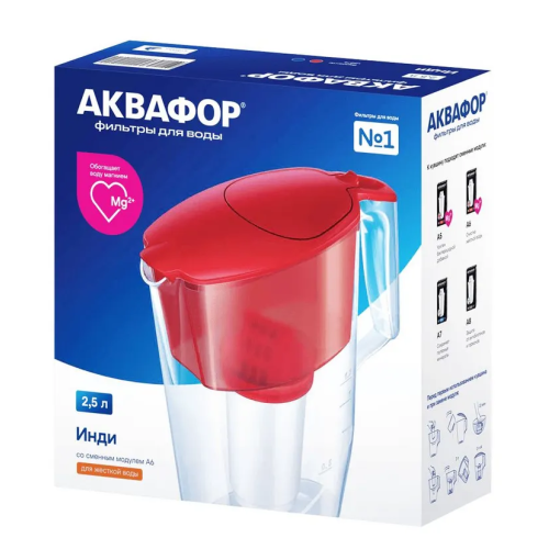 Кувшин АКВАФОР Инди рубин (А6) арт.525133