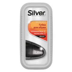 Губка д/обуви SILVER черная широкая PS1102-01/2102-01