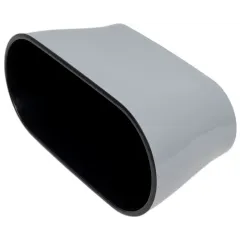 Горшок для цветов ЛЕЯ овальный двойной серый 4л М8591 (275738)