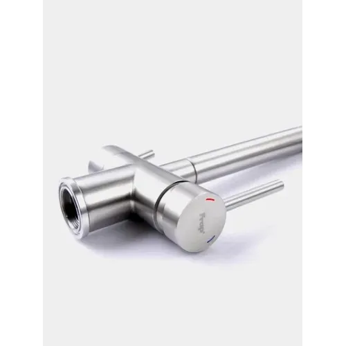 Смеситель для кухни FRAP F43899-3 с каналом для фильтрованной воды, сатин