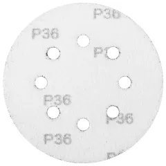 Круг шлиф. MATRIX перф. 125мм, P 36, 5 шт (73801)