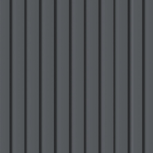 МДФ Реечная STELLA Профиль Финишный Beats De Luxe Black Lead 2700*77/61*16 (в уп. 4шт.)