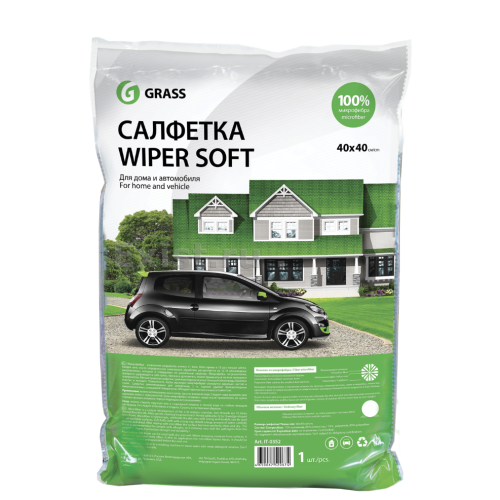 Салфетка GRASS Wiper Soft микрофибра 40х40см (IT-0352)