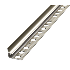 Профиль под плитку алюм. 10мм внутр. 2,7м  Анод шампань (Лука ПК-06)