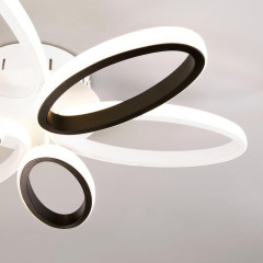 Светильник EUROSVET 90137/6 белый/чёрный