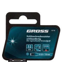 Отвертка GROSS SL 8х150 мм (12119)