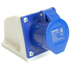 Розетка О/У STEKKER 2P+PE 16A IP44 ST-113 RST16-113-44 49432